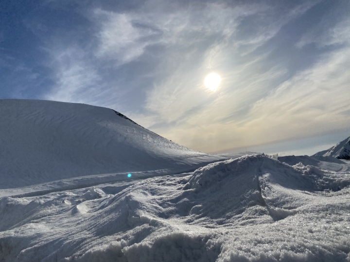 アルペンルート　大雪原