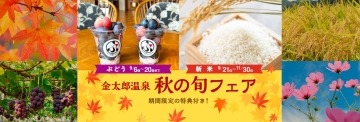 金太郎温泉 秋
